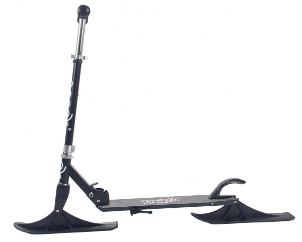 Самокат ATEOX CITY PRO с лыжами и колесами (Черный)